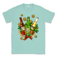 Seafoam beer bottle party set for christmas Classic Tee - AdoDesignShop