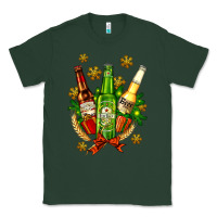 Sports Green beer bottle party set for christmas Classic Tee - AdoDesignShop