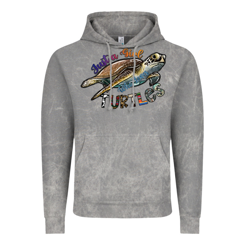 Just A Girl Who Loves Turtles Vintage Hoodie by SublimationCraftShop | Teevron