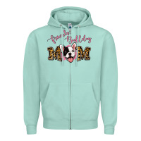Seafoam french bulldog mom Zipper Hoodie - Jasminsmagicworld