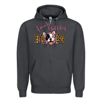 Smoke french bulldog mom Zipper Hoodie - Jasminsmagicworld