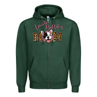 Sports Green french bulldog mom Zipper Hoodie - Jasminsmagicworld