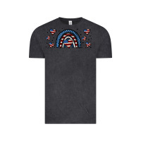 Vintage Black american flag rainbow 16oz libbey cup Vintage Tee - HRA Design Shop