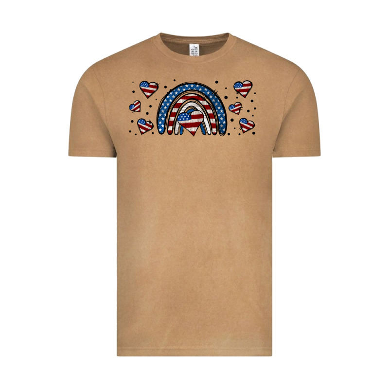 American Flag Rainbow 16oz Libbey Cup Vintage Tee by HRA Design Shop | Teevron
