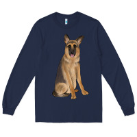 Navy german shepherd Long Sleeve Tee - JahusDesignShop