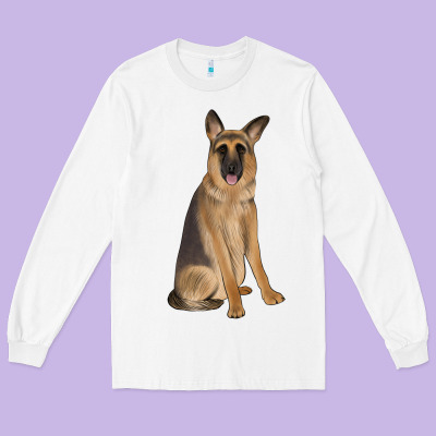 German Shepherd Long Sleeve Tee Designed By Jahusdesignshop