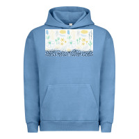 Pigment Pebble Blue doodle flowers sippy cup tbs Urban Hoodie - TumblerDesignByShophia