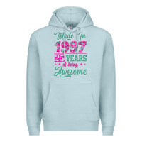 Blue Mist made in 1997, 25 years of being awesome Premium Hoodie - Jasminsmagicworld