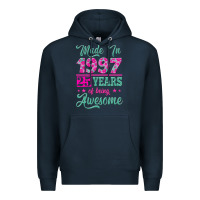 Navy made in 1997, 25 years of being awesome Premium Hoodie - Jasminsmagicworld