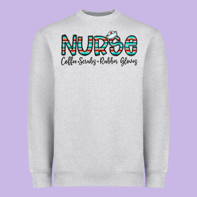 Coffee Scrubs And Rubber Gloves Heavyweight Sweatshirt Designed By Cowhidedigitalart