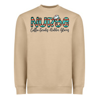 Mushroom coffee scrubs and rubber gloves Heavyweight Sweatshirt - CowhideDigitalArt