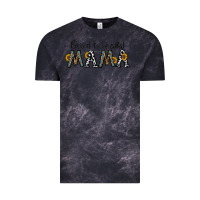 Cloud Black blessed to be called mama Vintage Tee - CowhideDigitalArt