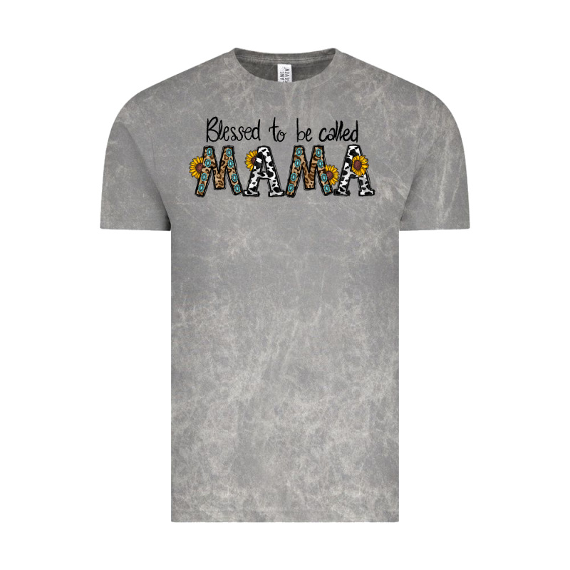 Blessed To Be Called Mama Vintage Tee by CowhideDigitalArt | Teevron