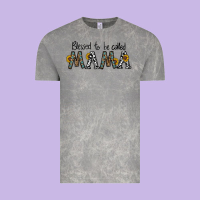 Blessed To Be Called Mama Vintage Tee Designed By Cowhidedigitalart