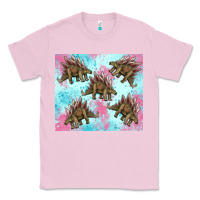Bubblegum Pink dinosaur stegosaurus Classic Tee - Artiststas