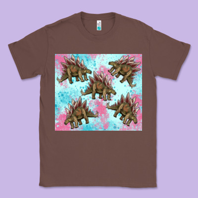 Dinosaur Stegosaurus Classic Tee Designed By Artiststas