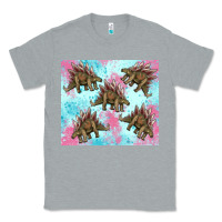 Heather Grey dinosaur stegosaurus Classic Tee - Artiststas
