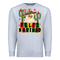 Heather Grey feliz navidad mexican santa Premium Sweatshirt - MaliasSmallBusiness
