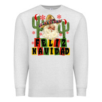 Oatmeal Heather feliz navidad mexican santa Premium Sweatshirt - MaliasSmallBusiness