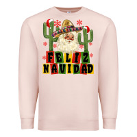 Pale Pink feliz navidad mexican santa Premium Sweatshirt - MaliasSmallBusiness