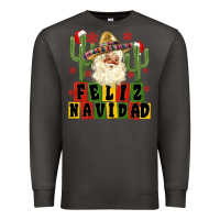 Smoke feliz navidad mexican santa Premium Sweatshirt - MaliasSmallBusiness