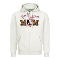 Oatmeal Heather French Bulldog Mom Zipper Hoodie - Jasminsmagicworld