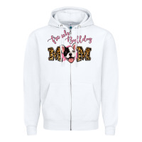 White French Bulldog Mom Zipper Hoodie - Jasminsmagicworld