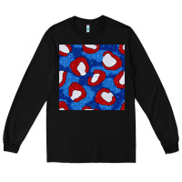 Black glitter 4th of july seamless pattern 8 Long Sleeve Tee - BundleAndBundleShop