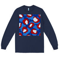 Navy glitter 4th of july seamless pattern 8 Long Sleeve Tee - BundleAndBundleShop