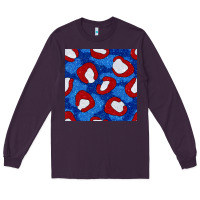 Plum glitter 4th of july seamless pattern 8 Long Sleeve Tee - BundleAndBundleShop