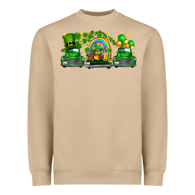 St Patricks Trucks Heavyweight Sweatshirt by FaDigitalArtStudio | Teevron