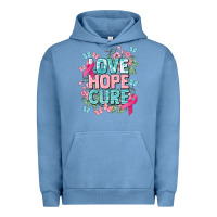 Pigment Pebble Blue Love hope cure cancer Awareness Urban Hoodie - HowdyJamesFarm