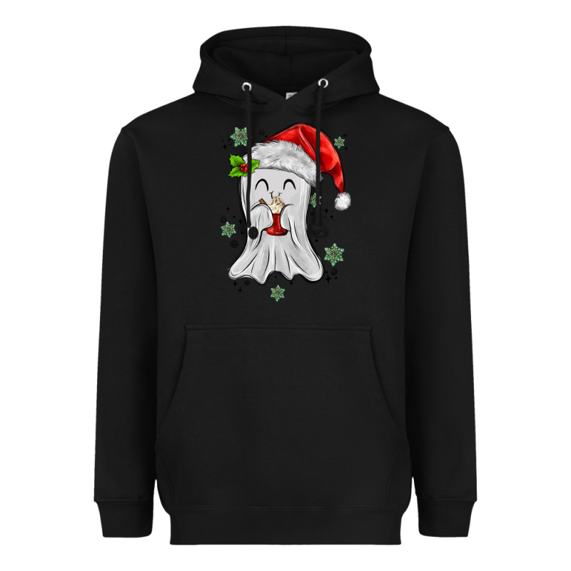 Merry Christmas Ghost Heavyweight Hoodie by MaliasSmallBusiness | Teevron