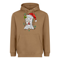 Toasted Coconut merry christmas ghost Heavyweight Hoodie - MaliasSmallBusiness