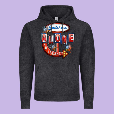 Leave Me Alone Anti Valentines Day Vintage Hoodie Designed By Fadigitalartstudio