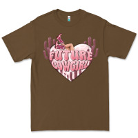 Cacao future cowgirl Premium Tee - MaliasSmallBusiness