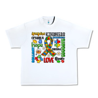 White autism awareness Urban Heavy Tee - JahusDesignShop