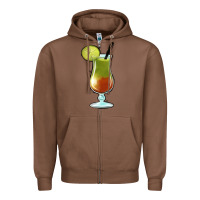 Chestnut Margarita Glass Zipper Hoodie - Jasminsmagicworld