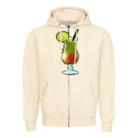 Sandshell Margarita Glass Zipper Hoodie - Jasminsmagicworld