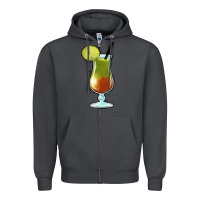 Smoke Margarita Glass Zipper Hoodie - Jasminsmagicworld
