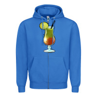 True Royal Margarita Glass Zipper Hoodie - Jasminsmagicworld
