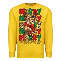 Lemon merry christmas reindeer Premium Sweatshirt - MaliasSmallBusiness