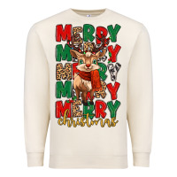 Sandshell merry christmas reindeer Premium Sweatshirt - MaliasSmallBusiness