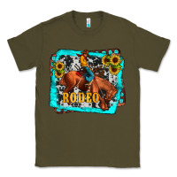 Army Green western rodeo Classic Tee - JahusDesignShop