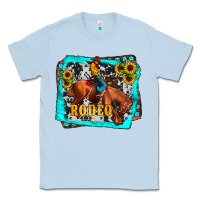 Dusty Blue western rodeo Classic Tee - JahusDesignShop