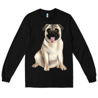 Black pug Long Sleeve Tee - JahusDesignShop