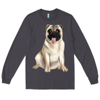 Smoke pug Long Sleeve Tee - JahusDesignShop
