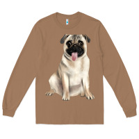 Toasted Coconut pug Long Sleeve Tee - JahusDesignShop