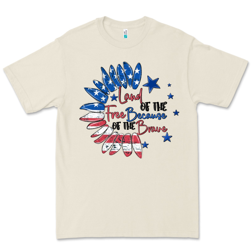Land Of The Free Because Of The Brave Premium Tee by MaliasSmallBusiness | Teevron
