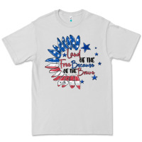 Dove Grey land of the free because of the brave Premium Tee - MaliasSmallBusiness